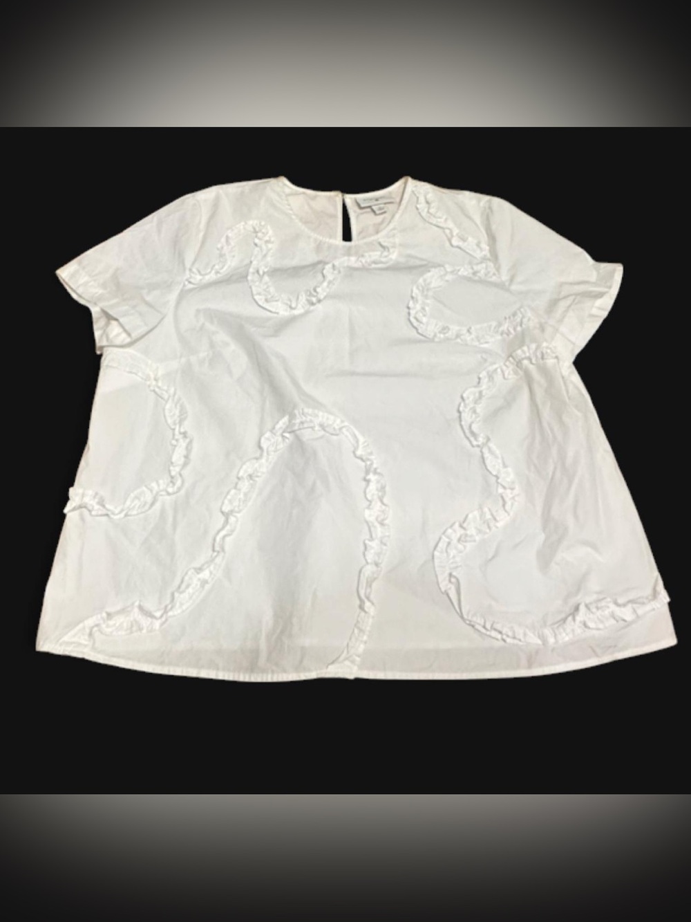 Kate Spade x Target Ribbon Ruffle Short Sleeve Top
